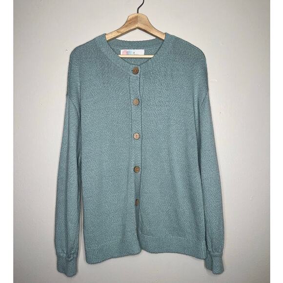 Free People Beach Free-est Ameena Cardigan Blue Haze Size XS Oversized Fit - Picture 2 of 6